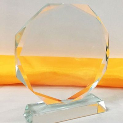 Ảnh nguồn biểu trưng bát giác mặt trống với viền vát và đế chữ nhật trong suốt