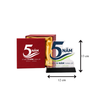 Ảnh nguồn biểu trưng số 5 với mũi tên ghi chiều ngang 12 cm và chiều cao 13 cm